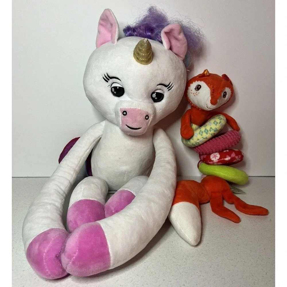 Fingerlings Hugs Gigi Plush Baby Unicorn and Snowie Soft Baby Hanging Toy TESTED